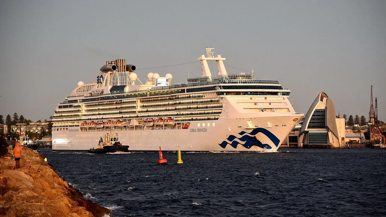Coral Princess at Fremantle, Western Australia, in 2023