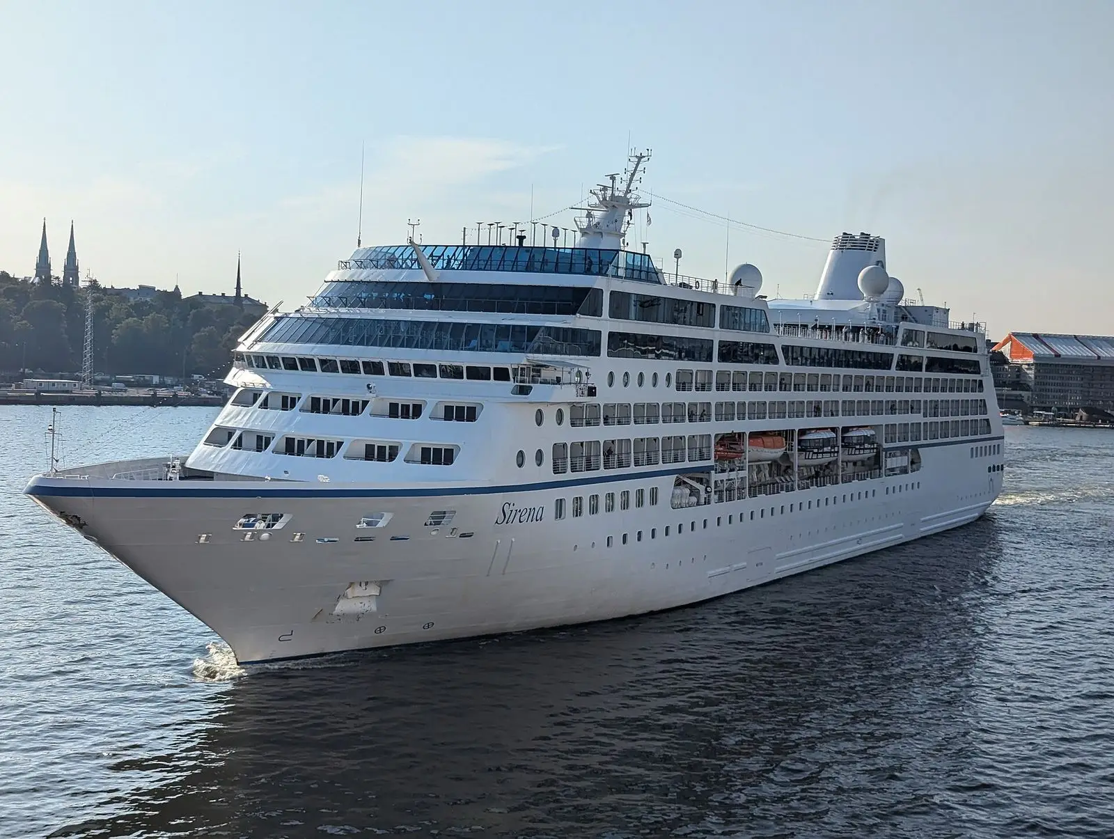 Oceania Sirena arriving in Helsinki, Finland, in September 2024
