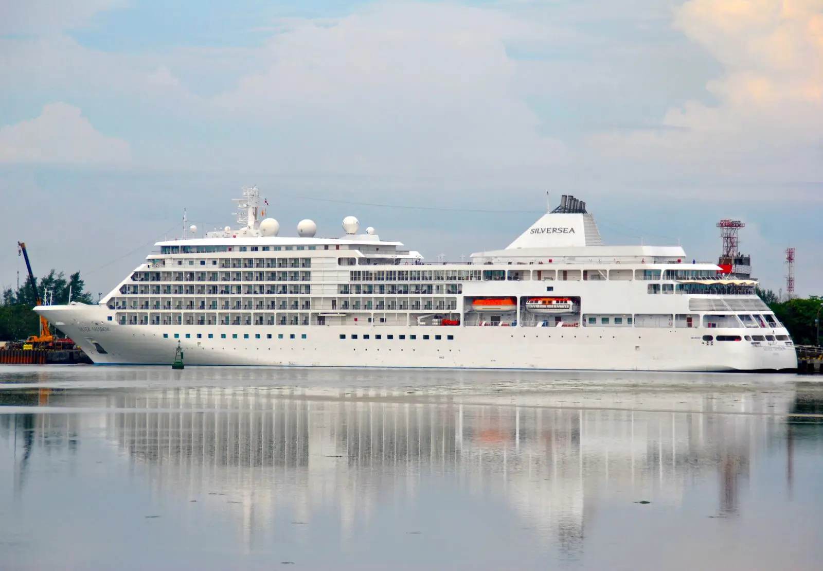 Silver Shadow alongside at Benoa, Bali, in November 2017
