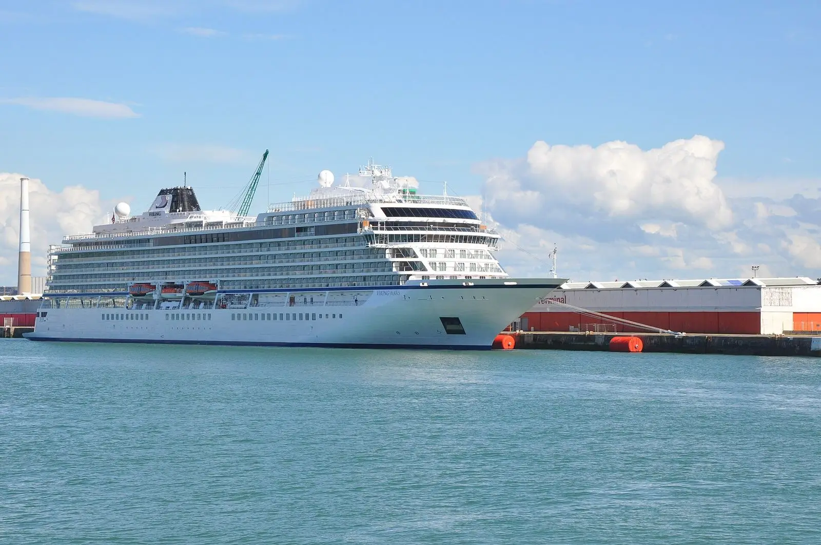 Viking Mars alongside at Le Havre, France, in June 2022