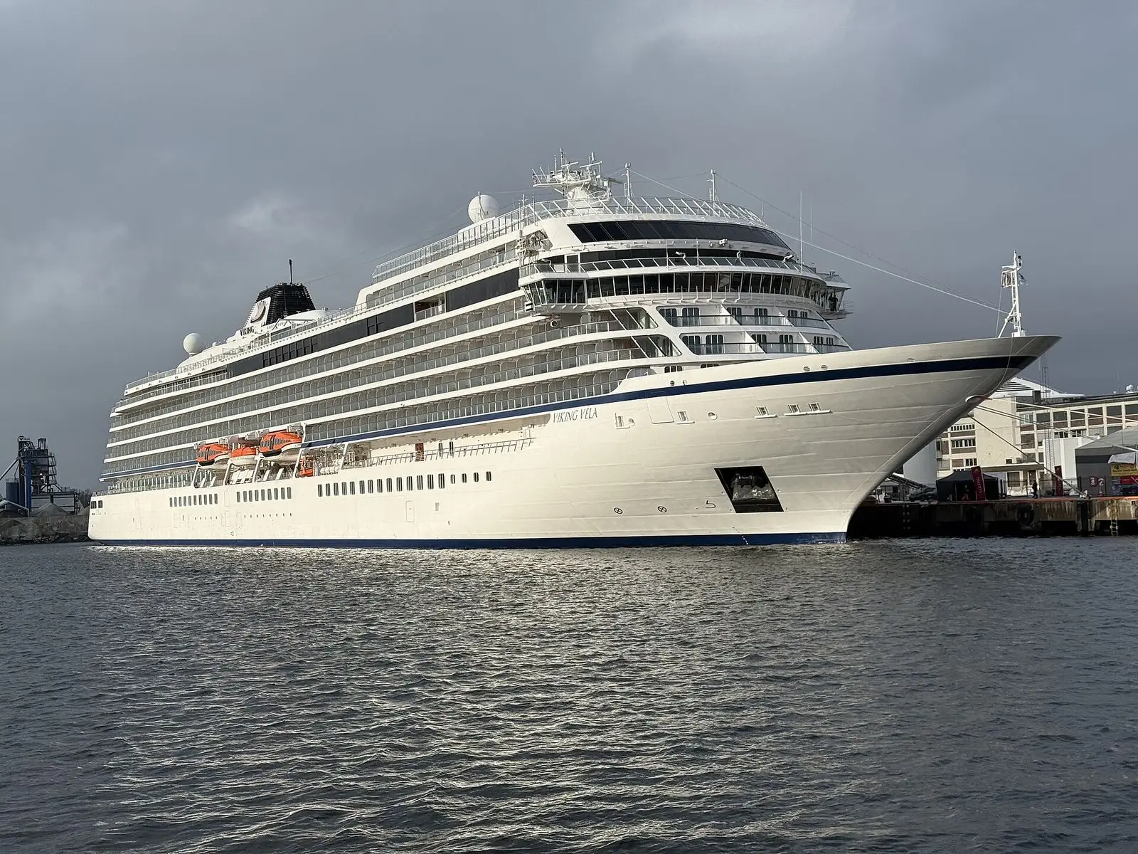 Viking Vela alongside at Filipstad in Oslo, Norway, in February 2025